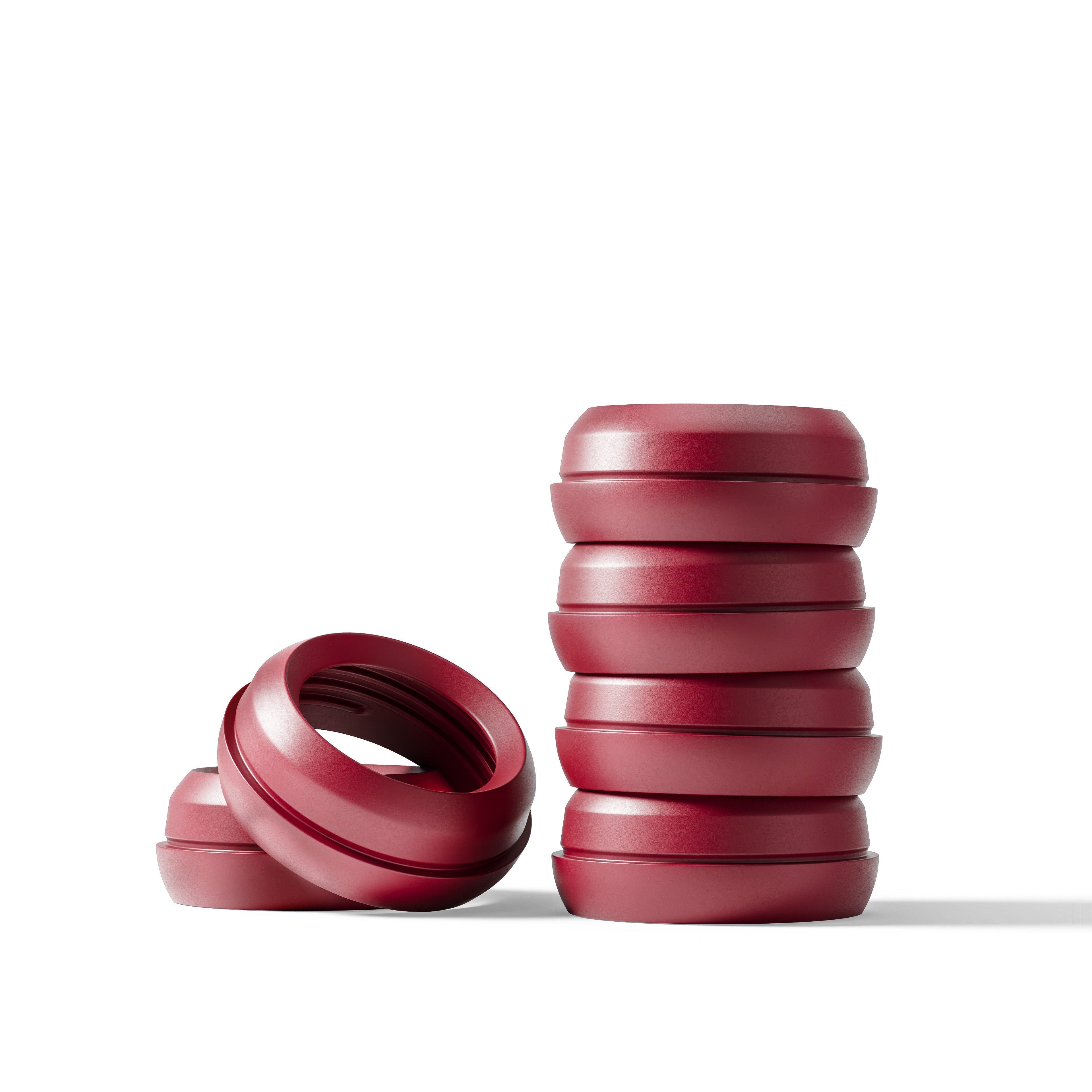 mōmi vibes colored bottle collar set - cranberry