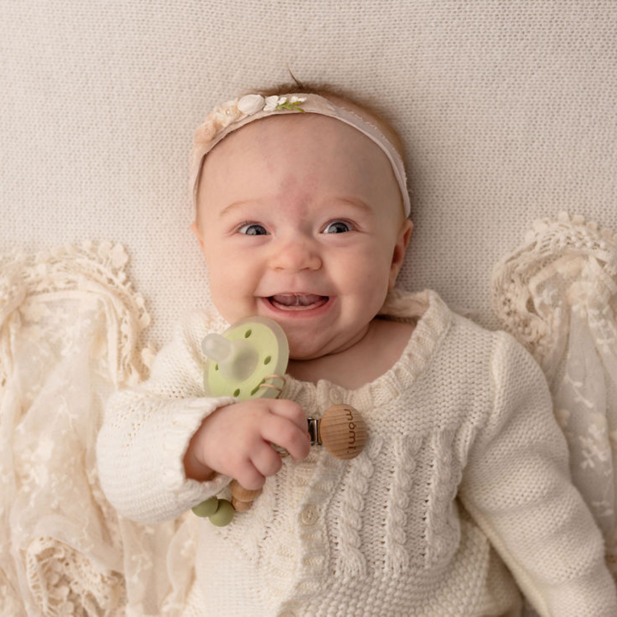 mōmi babypace pacifier 2-set - pistachio