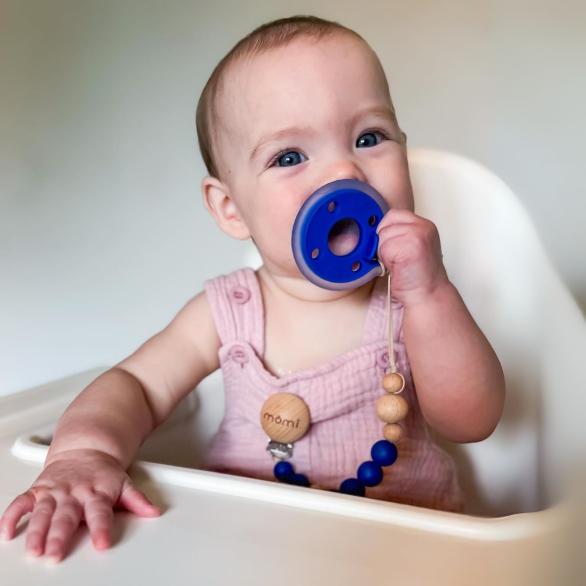 mōmi babypace pacifier gift set - lapis