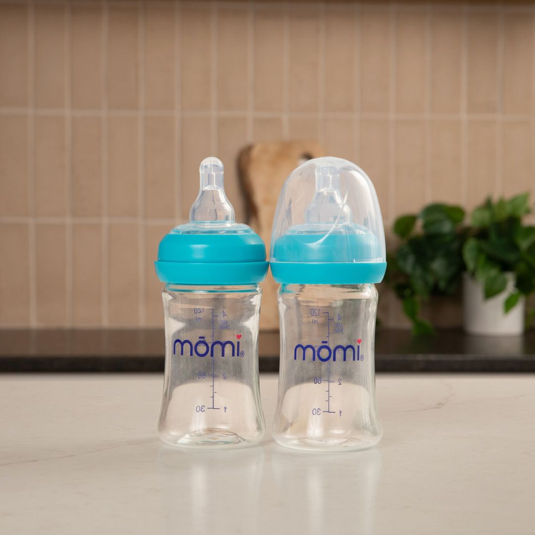 momi vibes breast-like bottle sets - lagoon