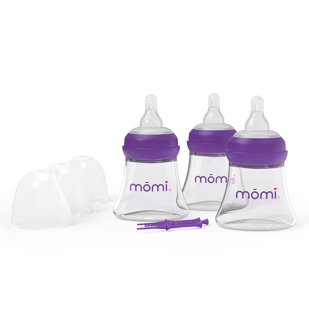 mōmi - breast-like bottle - 3 bottle set, gen 2