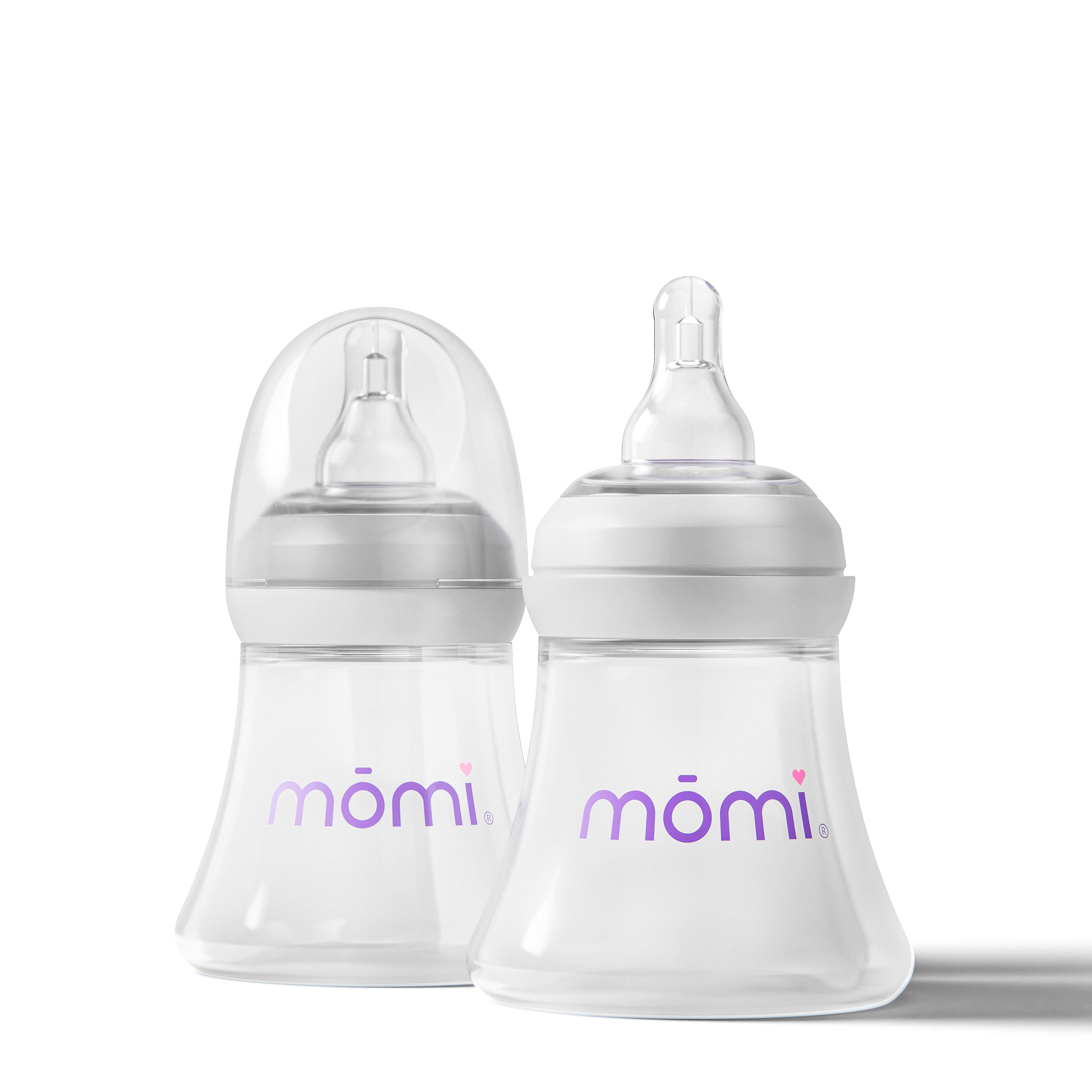 mōmi breast-like bottle, 5oz 2-set