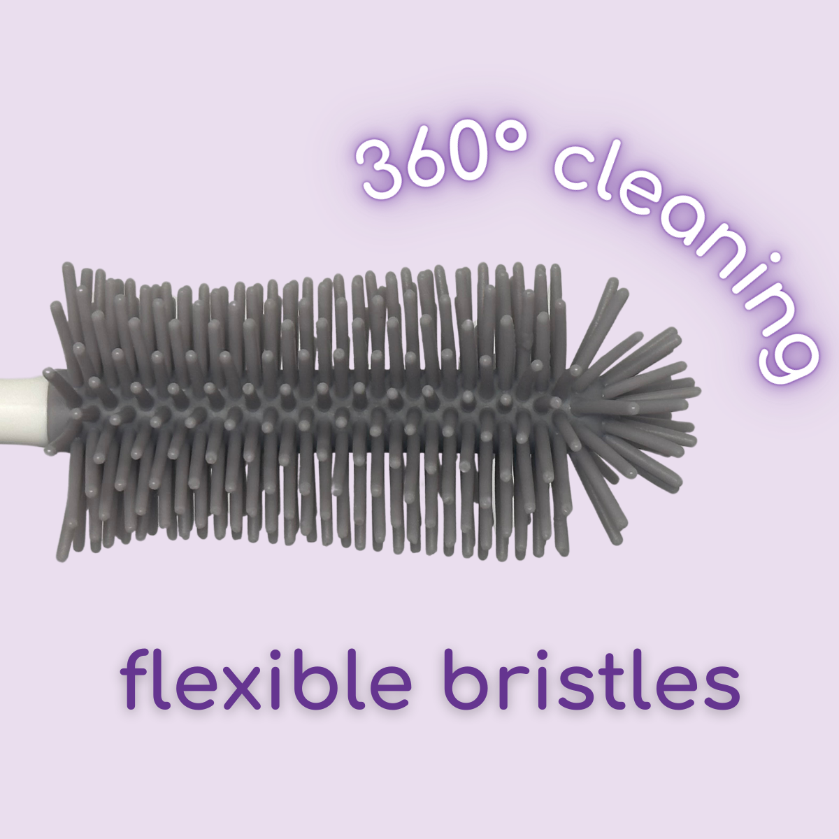 silicone bottle cleaning brush