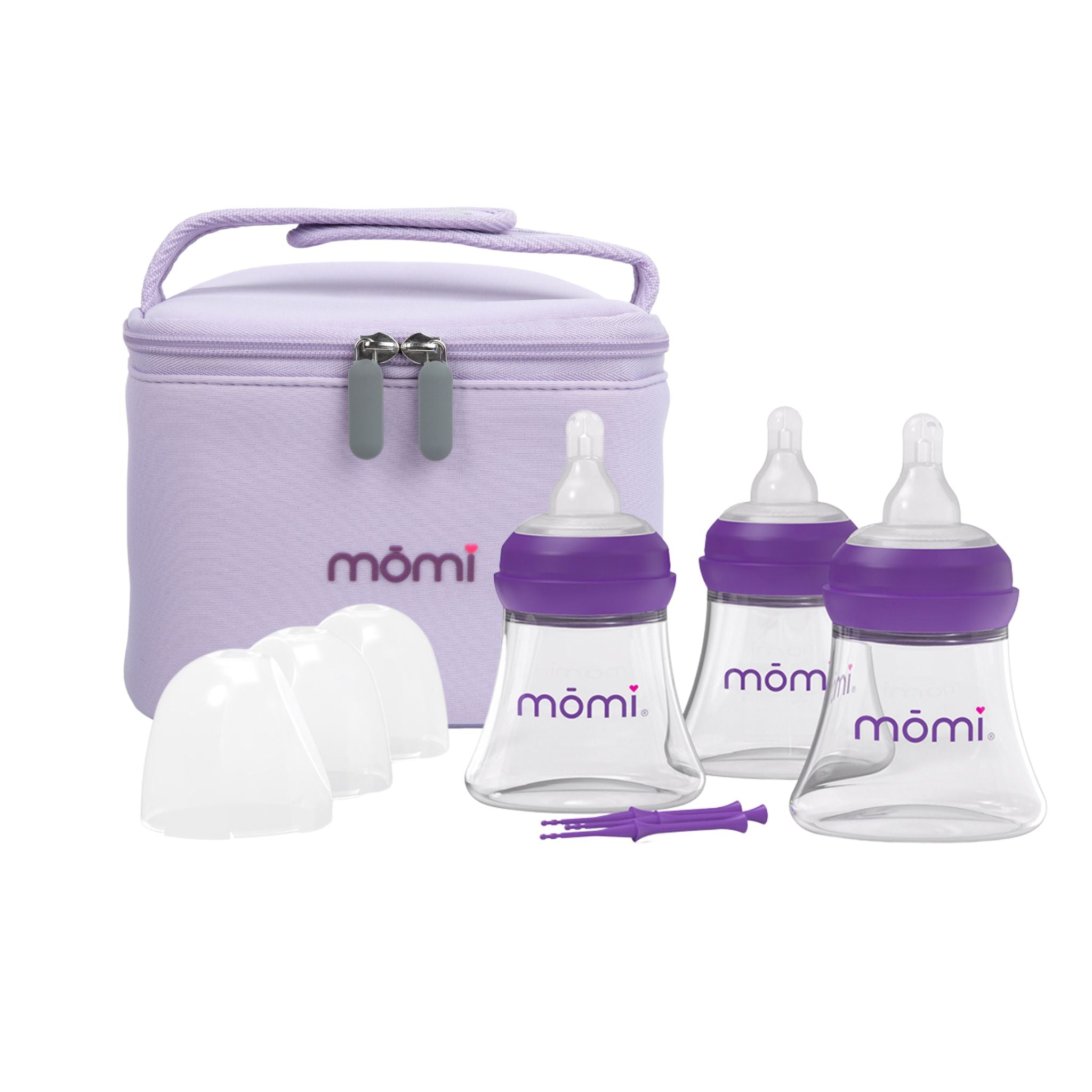 bundled cooler bag & 3 bottle set, glass